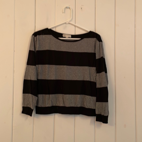 Forever 21 top. Striped black and grey. Size S - Picture 1 of 1